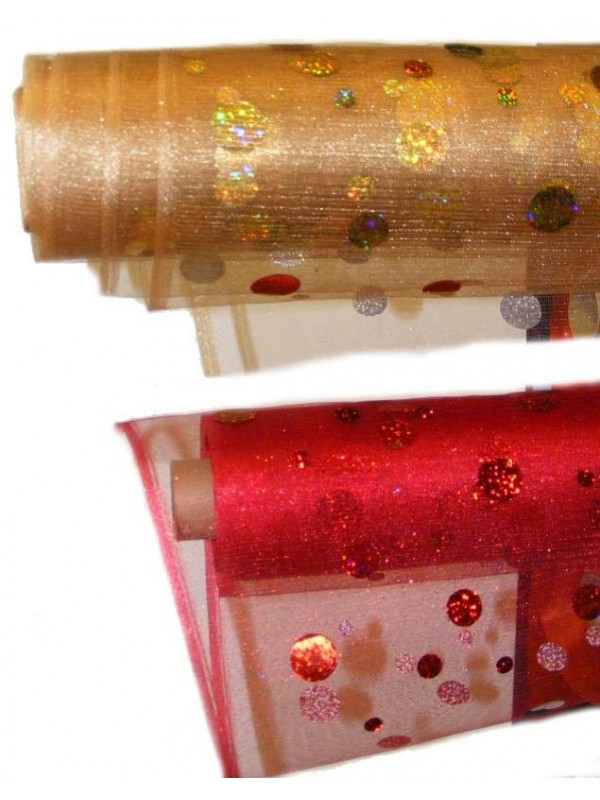 Tejido de tul con lentejuelas