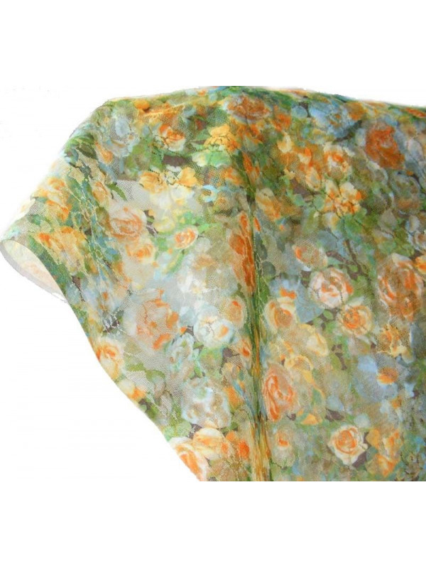 Blonda elastica estampada