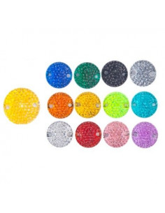 Piedra redonda de micropuntos 18mm