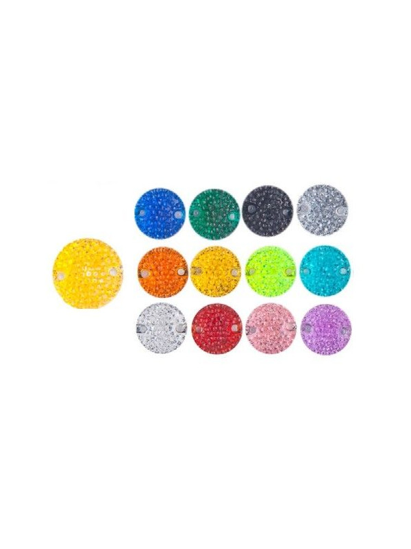 Piedra redonda de micropuntos 18mm