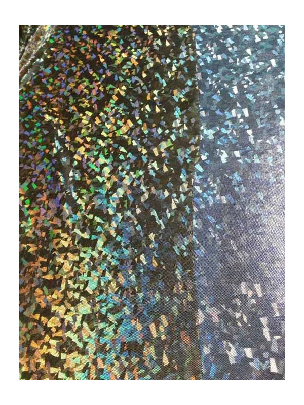 Tela de punto estampado confetti iris