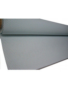 Tela rigida con estampado gotas azules 150cm
