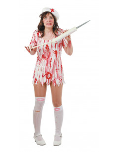 Disfraz de enfermera asesina mujer