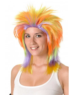 Peluca punky multicolor