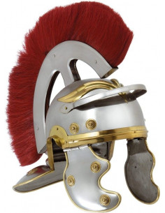 Gorro romano de hierro con pelo