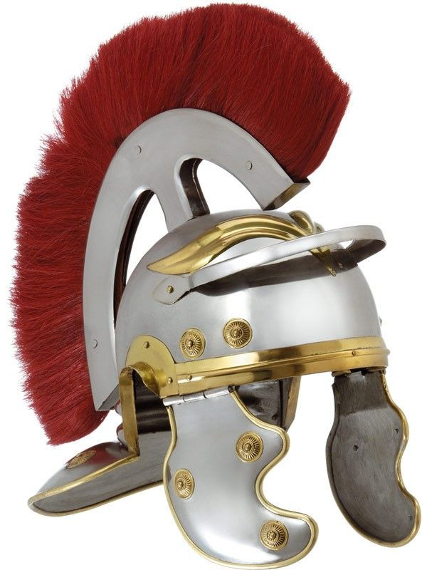 Gorro romano de hierro con pelo