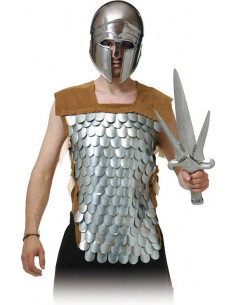 Cota de malla con escamas de hierro