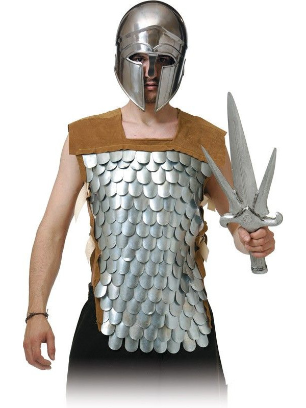 Cota de malla con escamas de hierro