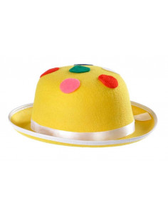 Sombrero payaso con topos