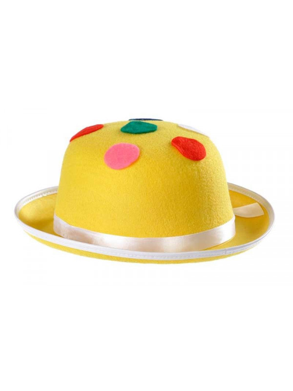 Sombrero payaso con topos