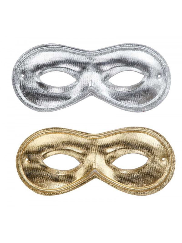 Antifaz metalizado caballero