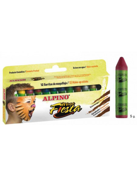 Set de 12 barras de maquillaje al agua