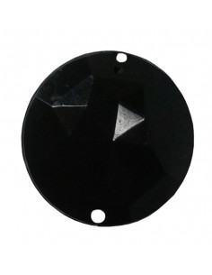 Piedra redonda negra opaca