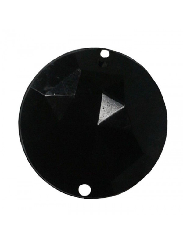 Piedra redonda negra opaca