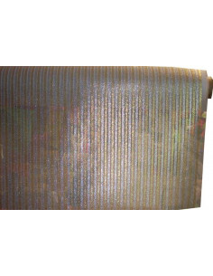 Tela con rayas metalizadas