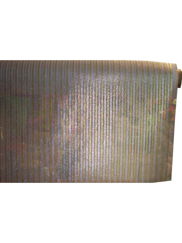 Tela con rayas metalizadas
