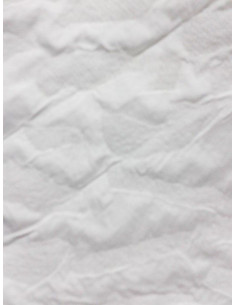 Tejido alpino pirineo adamascado blanco