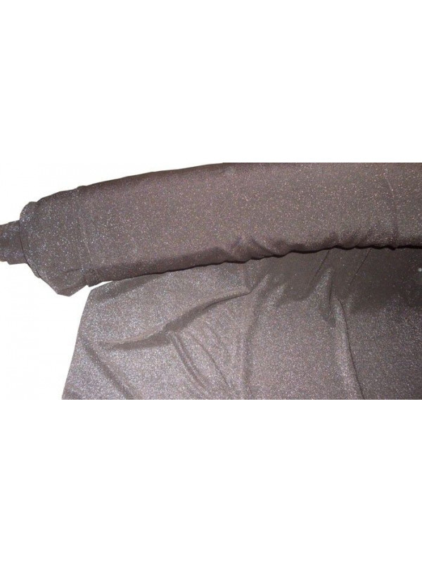 Licra negra destellos plata