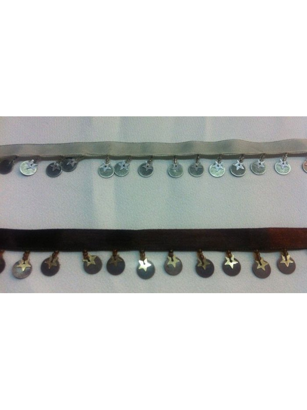 Cinta raso con adornos