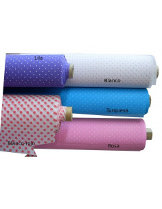 Tela de can can con topos