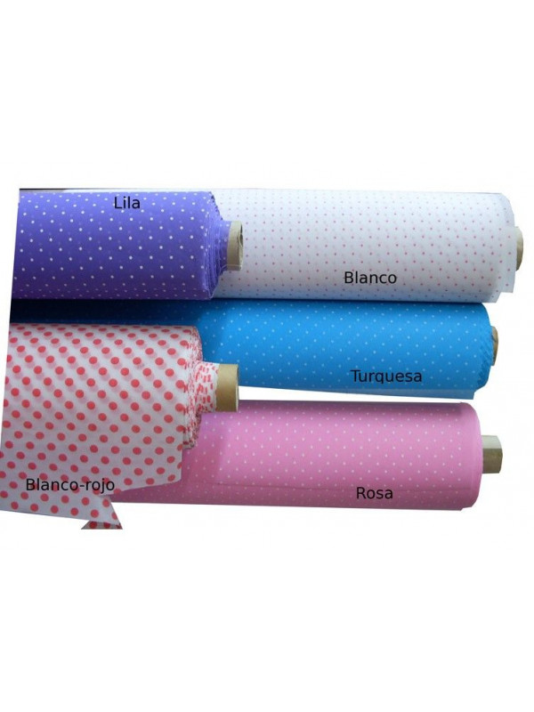 Tela de can can con topos