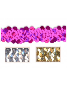 Elástico lentejuelas irisado 20mm