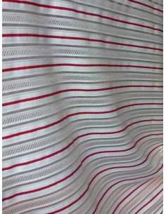 Licra blanca con rayas