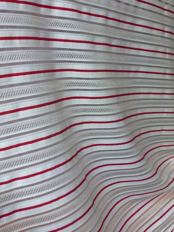 Licra blanca con rayas
