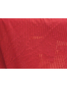 Tejido de licra roja rayada