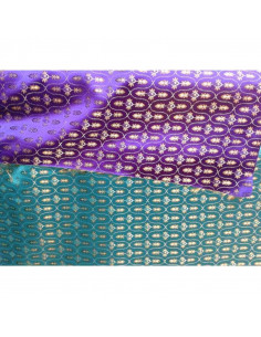 Tejido raso brocado con aspas