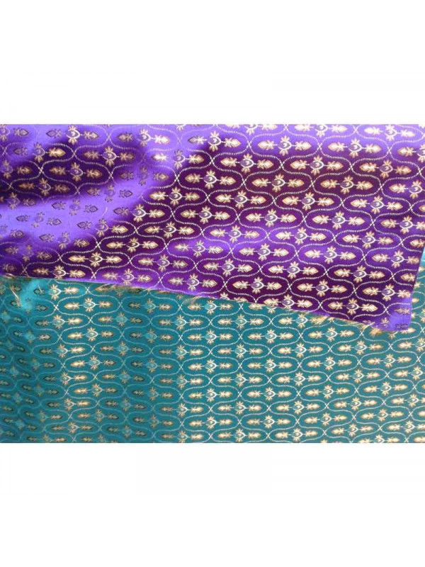 Tejido raso brocado con aspas