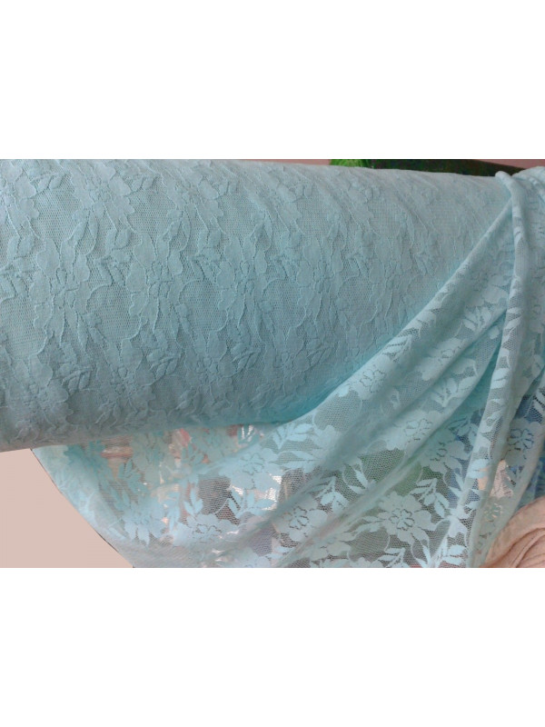 Puntilla elástica azul celeste