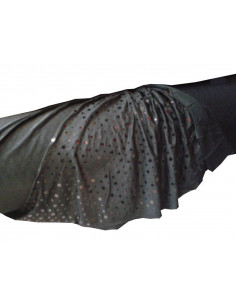 Tela de punto negra lentejuela