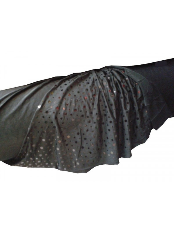 Tela de punto negra lentejuela