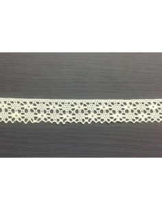 Terminacion bolillo algodon beig