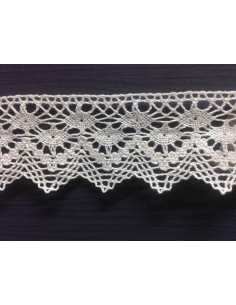 Encaje bolillo terminacion algodon