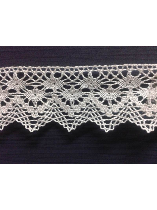 Encaje bolillo terminacion algodon