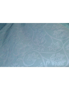 Tejido tapiceria brocado celeste