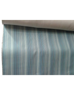Tejido loneta raya azul