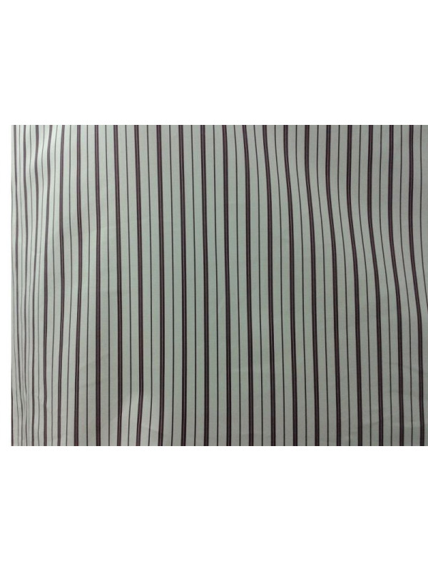 Tejido loneta raya granate