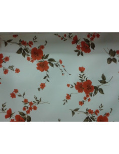 Tejido loneta flores