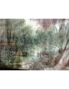 Tejido terciopelo estampado