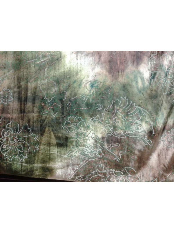 Tejido terciopelo estampado