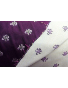 Tejido raso adamascado estampado talca