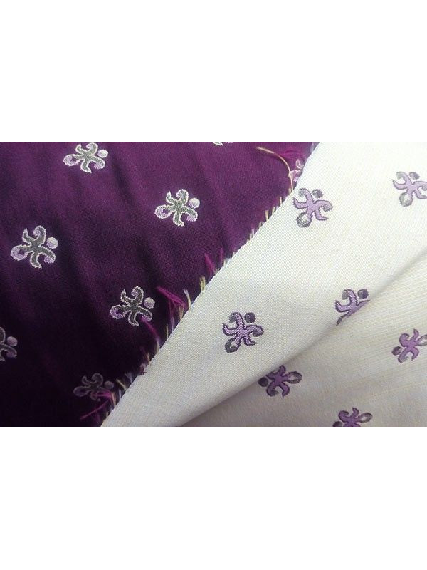 Tejido raso adamascado estampado talca