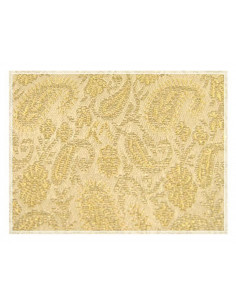 Tejido jacquard oro