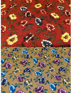 Tejido estampado flores para patchwork