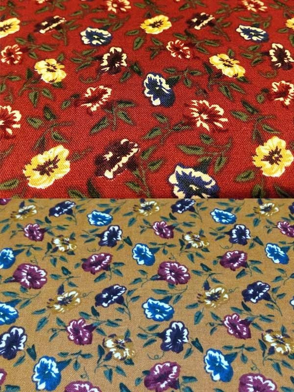 Tejido estampado flores para patchwork