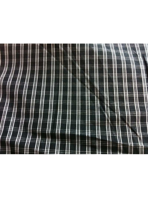 Tejido patchwork cuadro negro