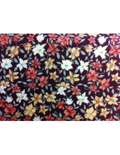 Tejido patchwork flor grande